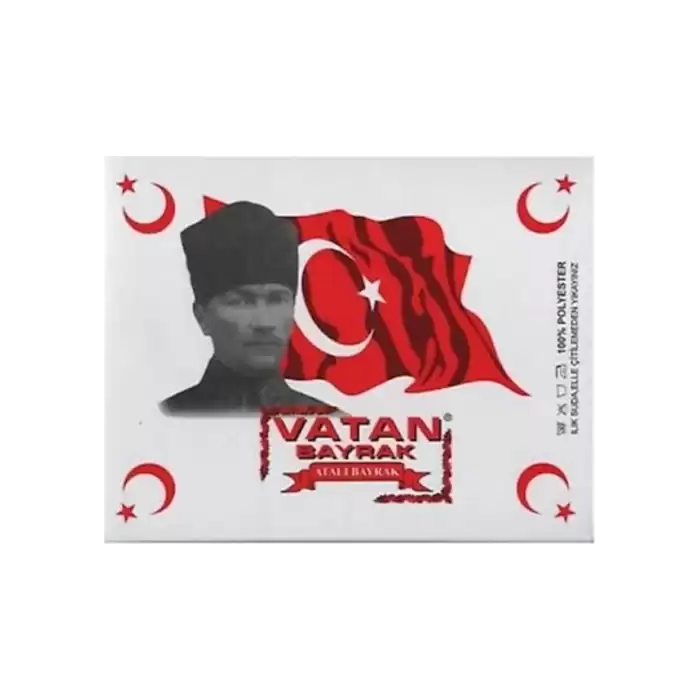 Vatan Atatürklü Bayrak 50X75 Vt208