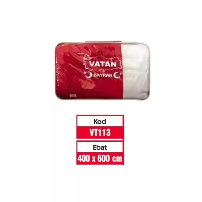 Vatan Türk Bayrağı 400X600 Vt113