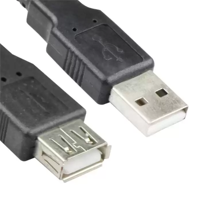 Vcom Cu202-B-1.5 Siyah 1.5Mt Usb 2.0 Uzatma Kablosu