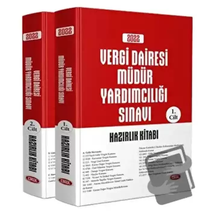 Vergi Dairesi Müdür Yardımcılığı Sınavı Hazırlık Kitabı 2 Cilt