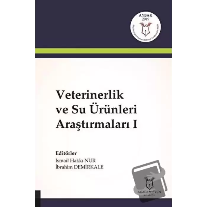 Veterinerlik ve Su Ürünleri Araştırmaları 1