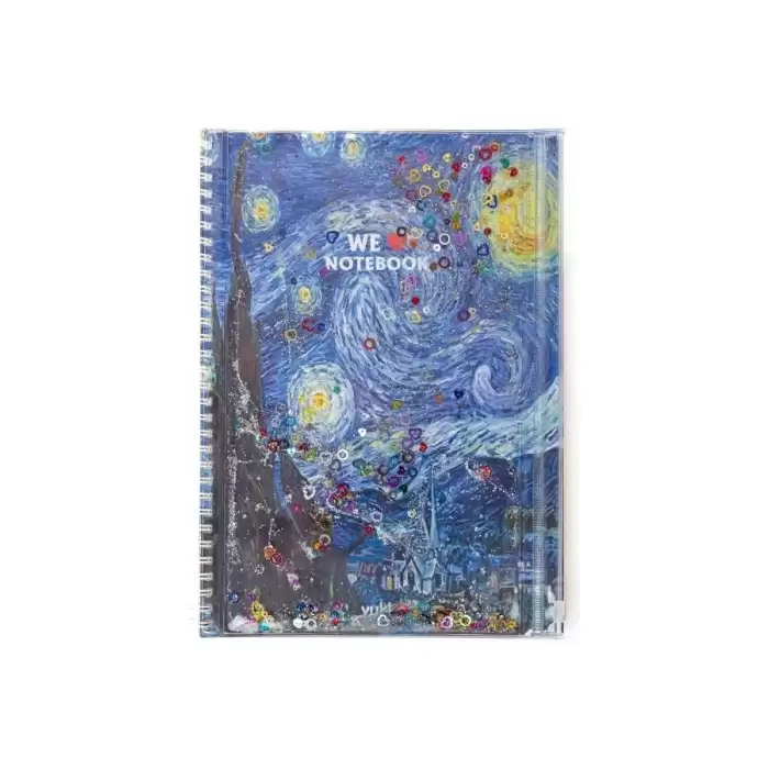 Vuki Sulu Çantalı Defter Orta Boy Van Gogh 1/S Vk-0086G