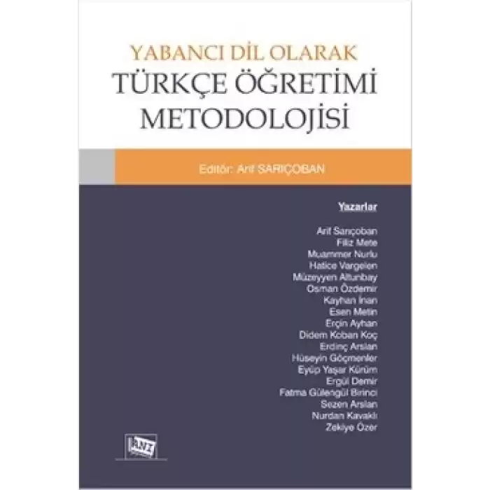 Yabancı Dil Olarak Türkçe Öğretimi Metodolojisi