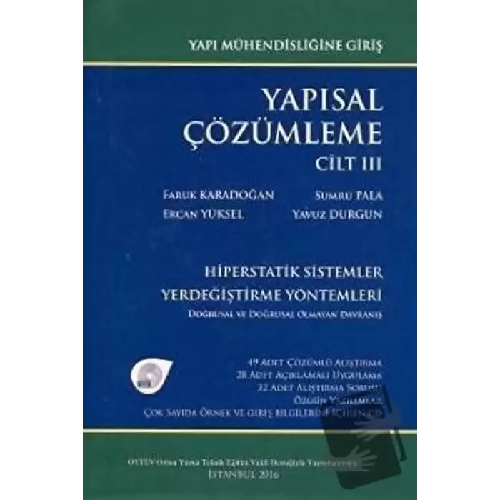 Yapısal Çözümleme Cilt 3 (Ciltli)