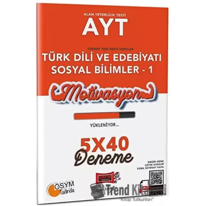 Yargı Yayınları AYT Türk Dili ve Edebiyatı Sosyal Bilimler - 1 5x40 Deneme