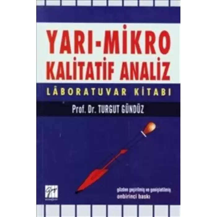 Yarı - Mikro Kalitatif Analiz