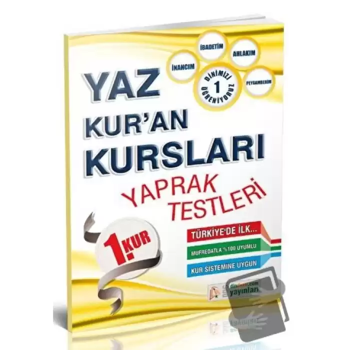 Yaz Kuran Kursları Yaprak Test 1. Kur