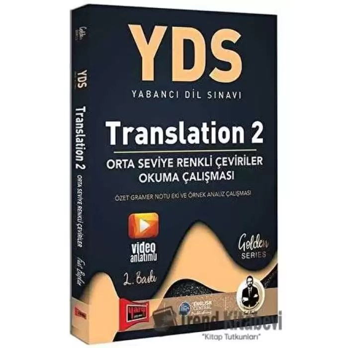 YDS Translation 2 Orta Seviye Renkli Çeviriler Okuma Çalışması