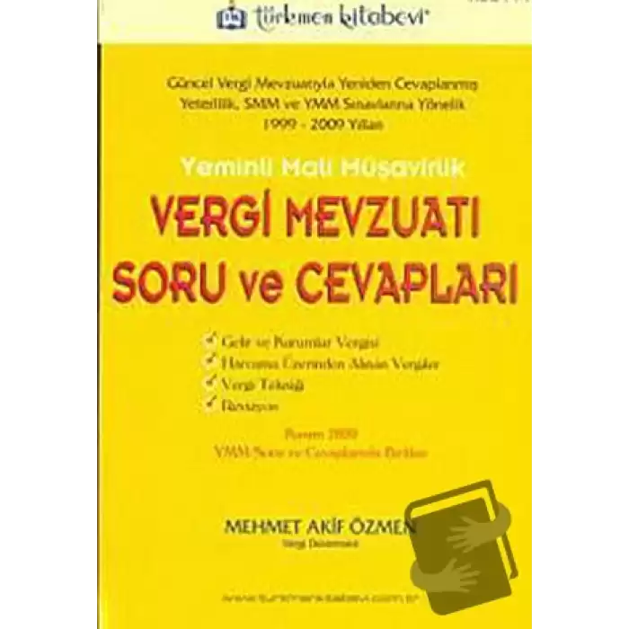 Yeminli Mali Müşavirlik Vergi Mevzuatı Soru ve Cevapları