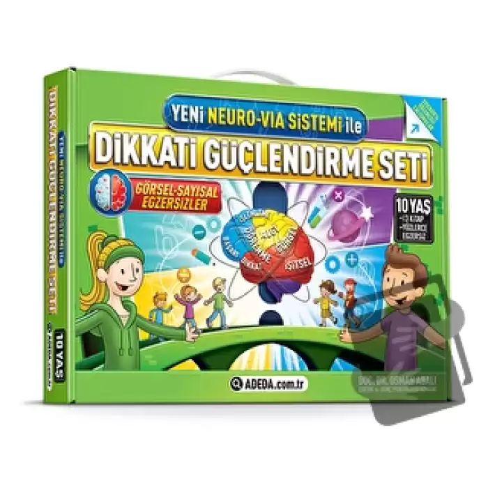 Yeni Neuro-Via Sistemi ile Dikkati Güçlendirme Seti 10 Yaş (3 Kitap)