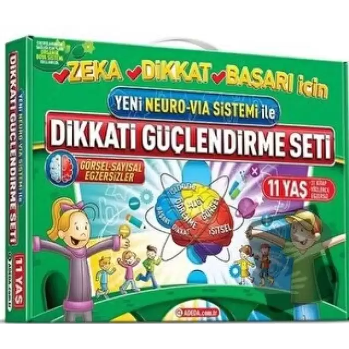 Yeni Neuro-Via Sistemi ile Dikkati Güçlendirme Seti 11 Yaş (3 Kitap)