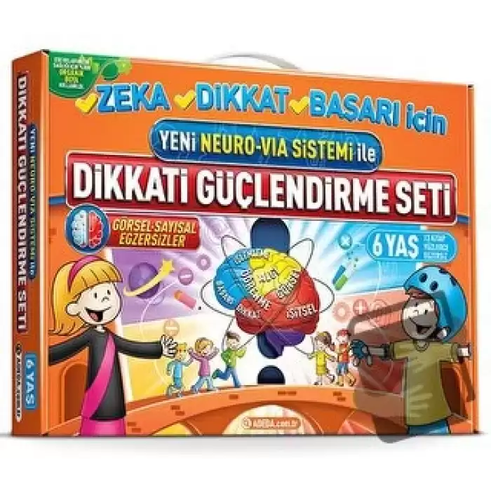 Yeni Neuro-Via Sistemi ile Dikkati Güçlendirme Seti 6 Yaş (3 Kitap)