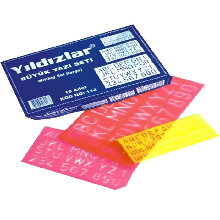 Yıldızlar Yazı Seti Büyük 3 Lü 114 - 10lu Paket