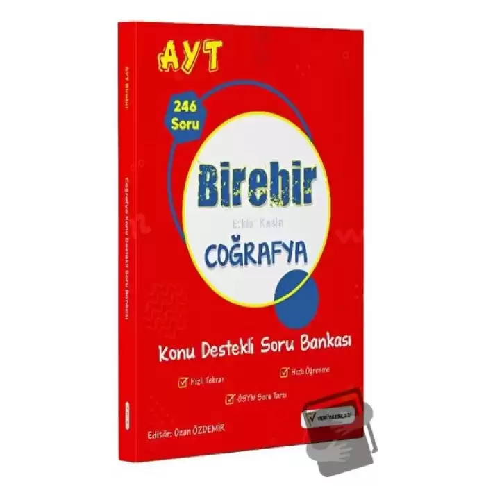 YKS AYT Birebir Etkisi Kesin Coğrafya Konu Destekli Soru Bankası