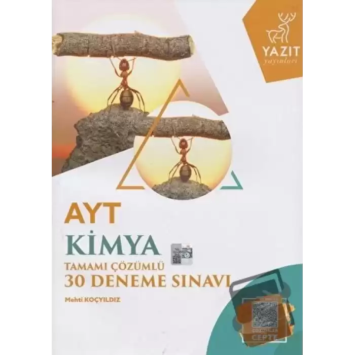 YKS AYT Kimya Tamamı Çözümlü 30 Deneme Sınavı