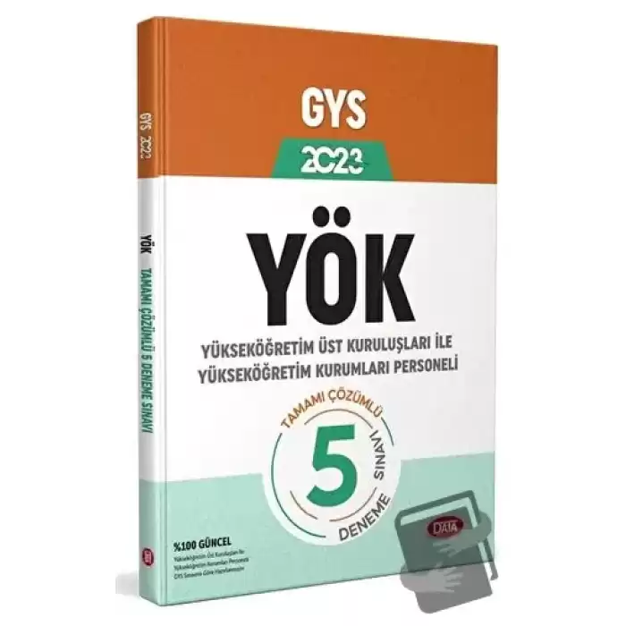 YÖK Üst Kuruluşları ile YÖK Personeli GYS Tamamı Çözümlü 5 Deneme Sınavı