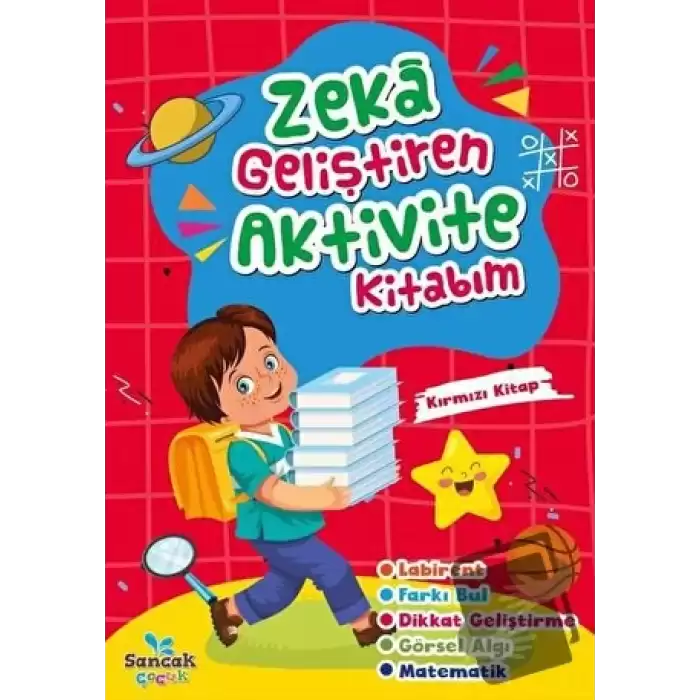 Zeka Geliştiren Aktivite Kitabım - Kırmızı Kitap