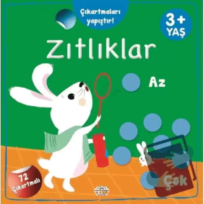 Zıtlıklar Az - Çok Çıkartmaları Yapıştır