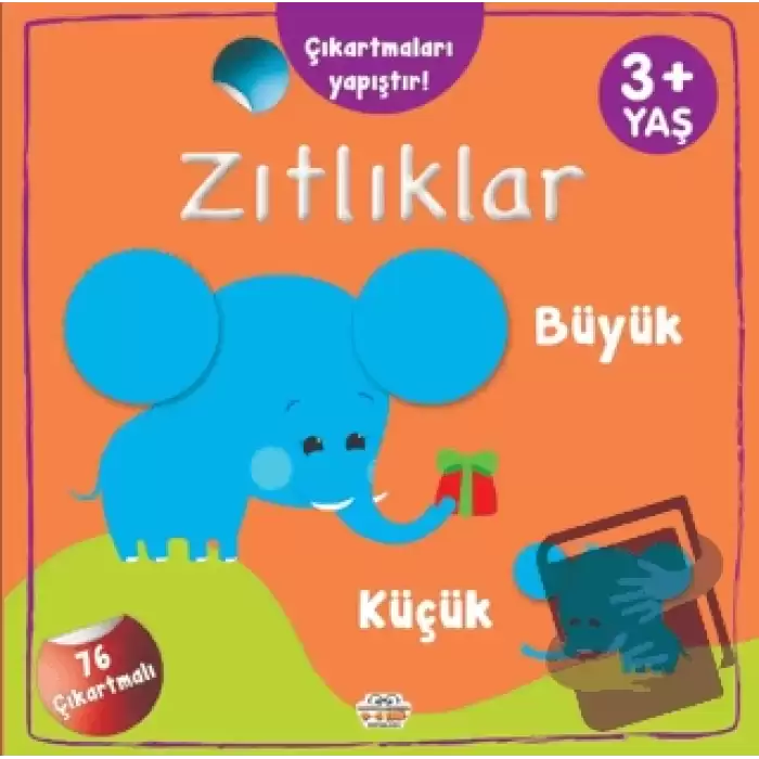 Zıtlıklar Büyük - Küçük Çıkartmaları Yapıştır