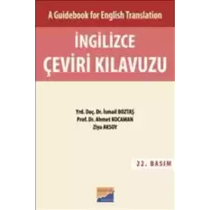 İngilizce Çeviri Kılavuzu - Cevap Anahtarı (A Guidebook For English Translation)