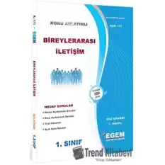 1. Sınıf 1. Yarıyıl Bireyler Arası İletişim Konu Anlatımlı Soru Bankası - Kod 173