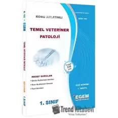 1. Sınıf 1. Yarıyıl Temel Veteriner Patoloji Konu Anlatımlı Soru Bankası - Kod 182