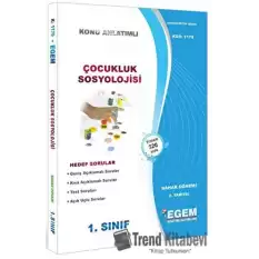 1. Sınıf 2. Yarıyıl Konu Anlatımlı Çocukluk Sosyolojisi - Kod 1179