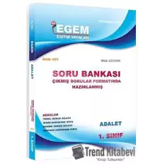 1. Sınıf Adalet Soru Bankası Çıkmış Sorular Formatında Hazırlanmış (1. Yarıyıl) (507-1)