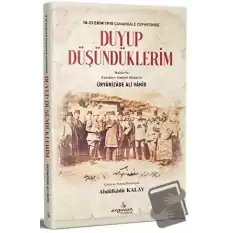 18-23 Ekim 1915 Çanakkale Cephesinde Duyup Düşündüklerim