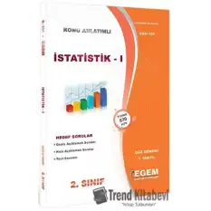 2. Sınıf 3. Yarıyıl İstatistik 1 Konu Anlatımlı Soru Bankası - Kod 254