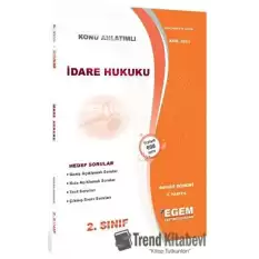 2. Sınıf 4. Yarıyıl Konu Anlatımlı İdare Hukuku - Kod 2253