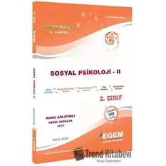 2. Sınıf 4. Yarıyıl Sosyal Psikoloji 2 Konu Anlatımlı Hedef Sorular - Kod 2265