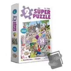 2 Süper Puzzle Nasrettin Hoca-Keloğlan 32 Parça