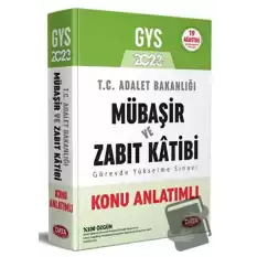 2023 GYS Adalet Bakanlığı Mübaşir ve Zabıt Katibi Konu Anlatımlı