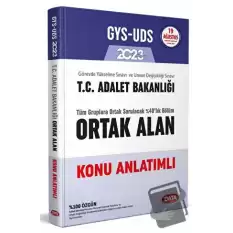 2023 GYS-UDS Adalet Bakanlığı Ortak Alan Konu Anlatımlı