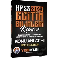 2023 KPSS Eğitim Bilimleri Öğretim Yöntem ve Teknikleri - Sınıf Yönetimi - Materyal Tasarımı Konu Anlatımı (Modüler Set İçerisindeki)