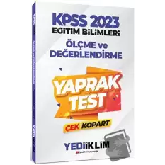 2023 KPSS Eğitim Bilimleri Ölçme ve Değerlendirme Çek Kopart Yaprak Test