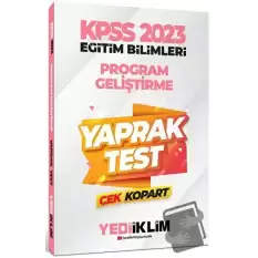 2023 KPSS Eğitim Bilimleri Program Geliştirme Çek Kopart Yaprak Test