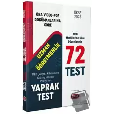 2023 Uzman Öğretmen Yaprak Test