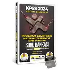 2024 Eğitim Bilimleri Atölye Serisi Program Geliştirme, Materyal Tasarım Ve Sınıf Yönetimi Tamamı Video Çözümlü Soru Bankası