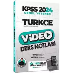 2024 KPSS Atölye Serisi Türkçe Video Ders Notları