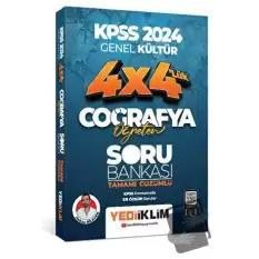 2024 KPSS Coğrafya Öğreten 4*4 Tamamı Çözümlü Soru Bankası