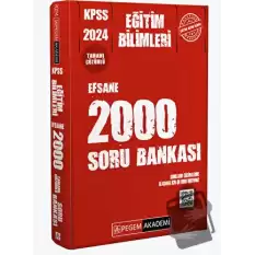 2024 KPSS Eğitim Bilimleri Çözümlü Efsane 2000 Soru Bankası