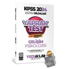 2024 KPSS Eğitim Bilimleri Gelişim Psikolojisi Çek Kopart Yaprak Test