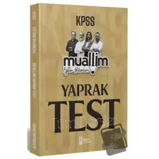 2024 KPSS Eğitim Bilimleri Muallim Tüm Dersler Yaprak Test