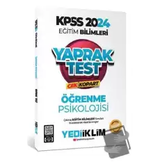 2024 KPSS Eğitim Bilimleri Öğrenme Psikolojisi Çek Kopart Yaprak Test