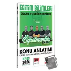 2024 KPSS Eğitim Bilimleri Öğretmenler Ekibi Ölçme ve Değerlendirme Konu Anlatımı