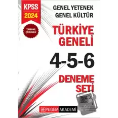 2024 KPSS Genel Yetenek Genel Kültür Tamamı Çözümlü Türkiye Geneli 4-5-6 (3lü Deneme Seti)