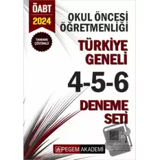 2024 KPSS ÖABT Okul Öncesi Öğretmenliği Tamamı Çözümlü Türkiye Geneli 4-5-6 (3lü Deneme Seti)