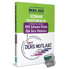 2024 Uzman Öğretmenlik MEB Çalışma Kitabı ÖBA Ders Videoları Özet Ders Notları